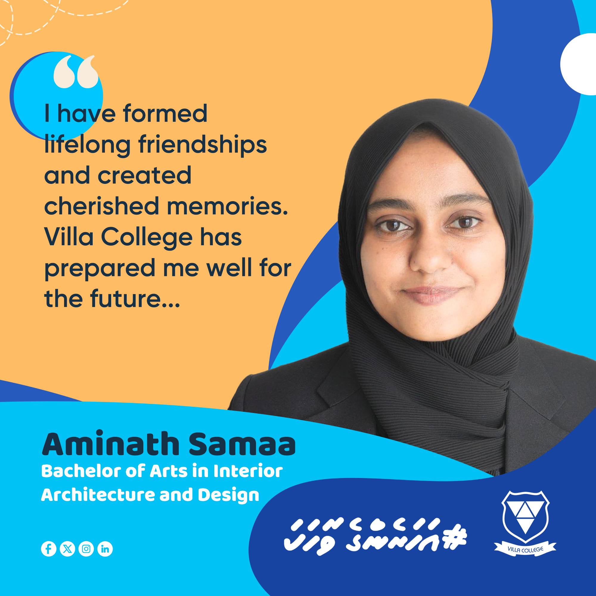 Aharenge Vaahaka: From Dreams to Design: My Journey at Villa College by Aminath Samaa