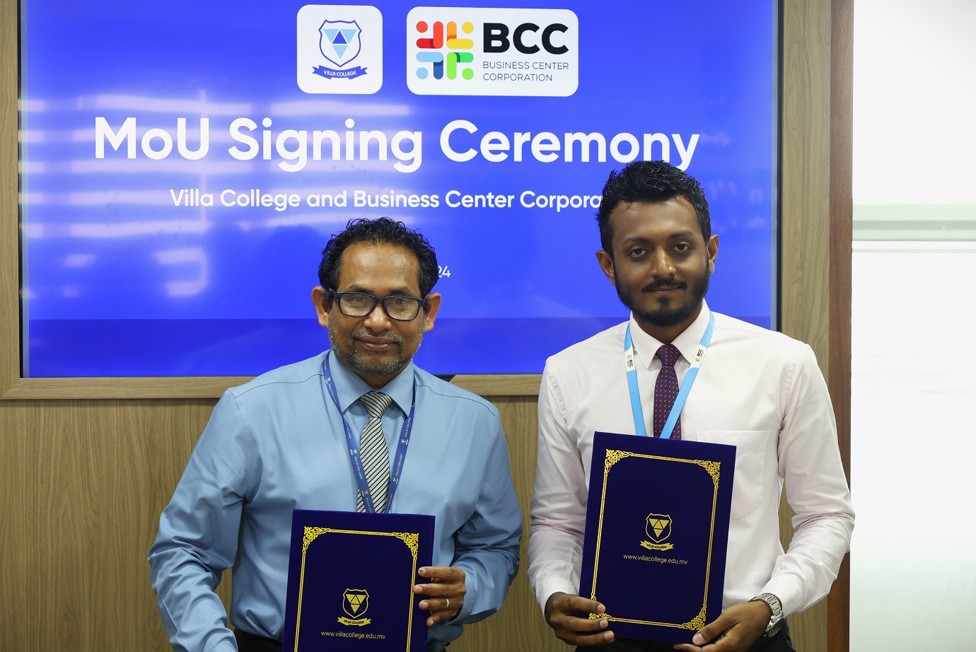 VILLA COLLEGE SIGNS MOU WITH BUSINESS CENTER CORPORATION (BCC)