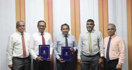 VILLA COLLEGE SIGNED AN MOU WITH ASIA PACIFIC INSTITUTE OF MONEY AND ENTREPRENEURSHIP DEVELOPMENT, SRI LANKA (IMED)